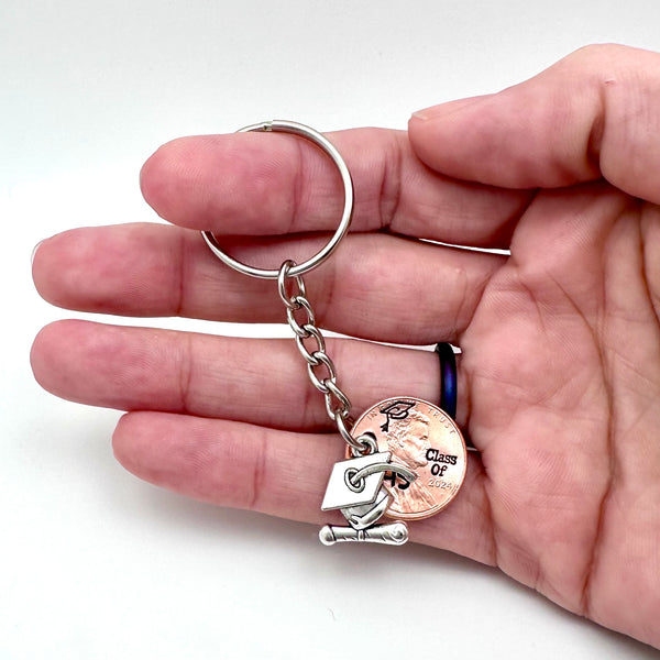 High School Senior Graduation Keychain - Class of 2024 Gift