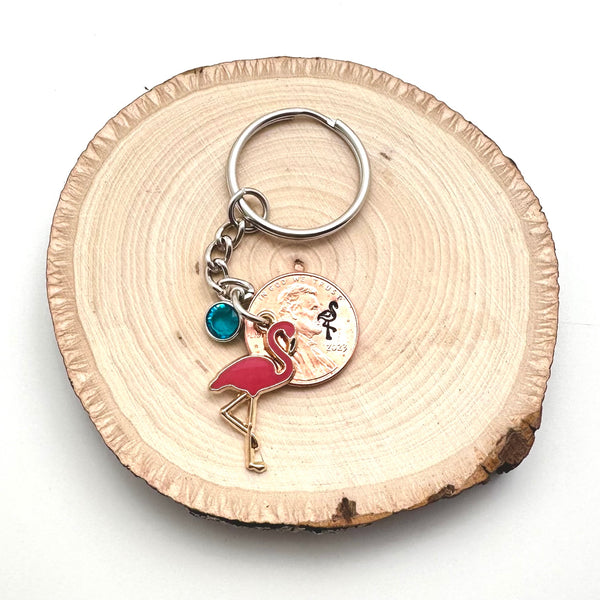 Birthstone gift is a flamingo lovers delight!