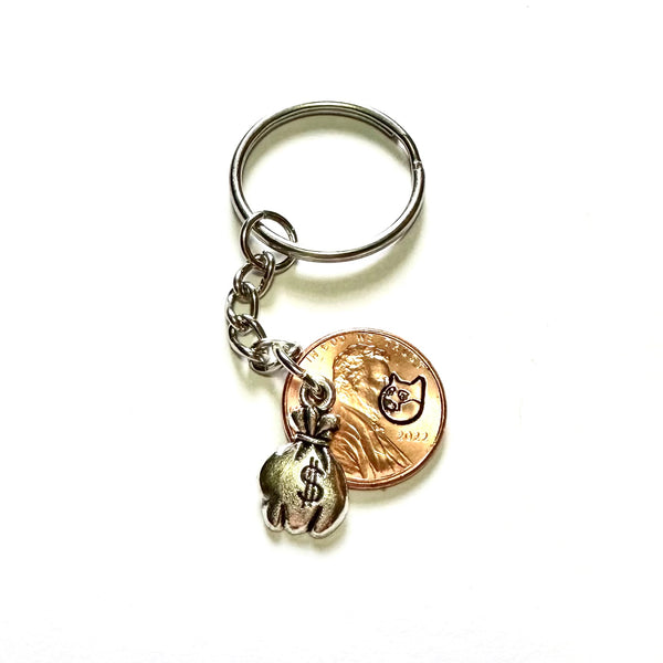 Dogecoin Lucky Penny Keychain