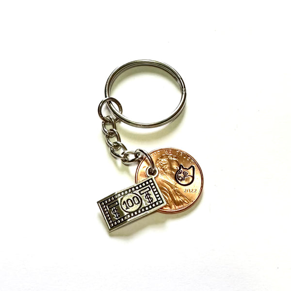 Dogecoin Lucky Penny Keychain