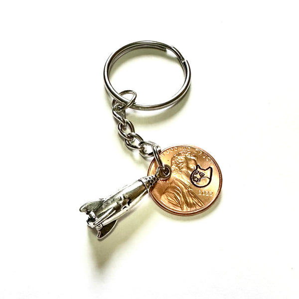 Dogecoin Lucky Penny Keychain
