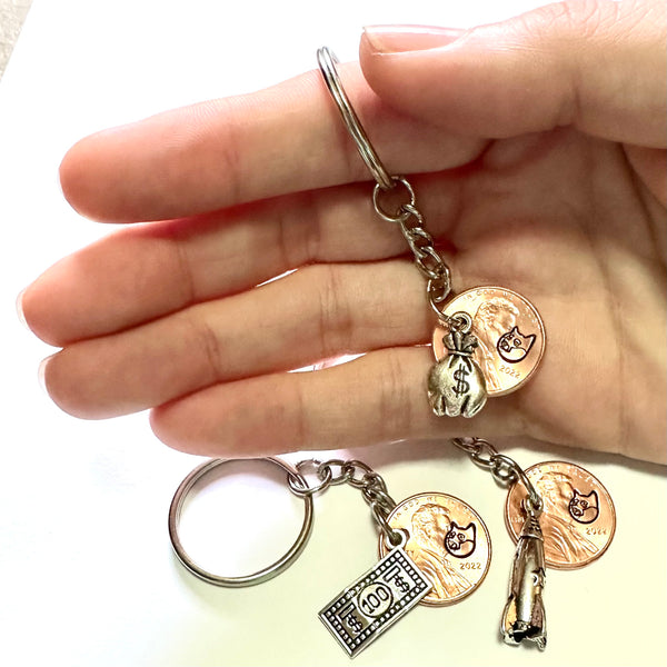 Dogecoin Lucky Penny Keychain