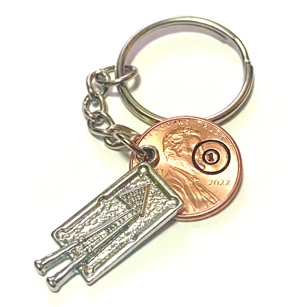 A detail design of a hand stamped 1 Ball to represent One Pocket Players.