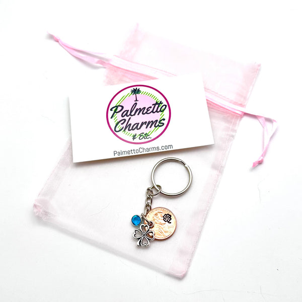 Give the gift of a personalized keychain with Palmetto Charms.