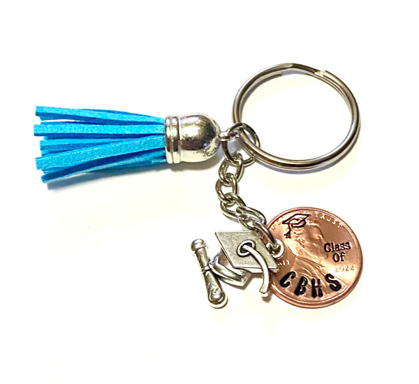 We attach a tassel in the color of your choice to this Class of 2022 Graduation Gift. 